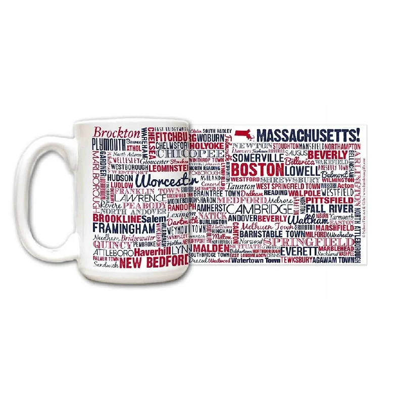 Nelson Fine Art : Massachusetts State Mug 15oz