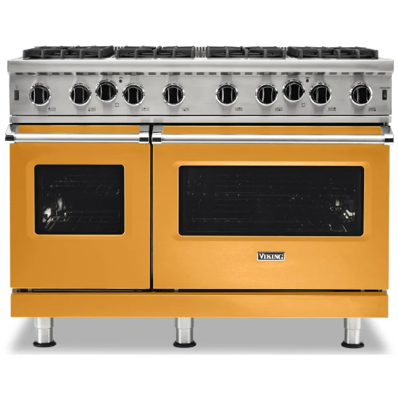 Viking 48-inch Freestanding Gas Range with Gourmet-Glo™ Gas Infrared Broiler VGIC5482-8BDALP