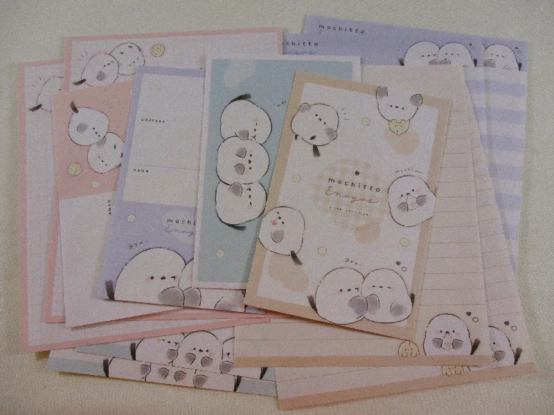 Cute Kawaii Kamio Mochitto Birds Animal Fly Letter Sets - Stationery Writing Paper Envelope Penpal Gift