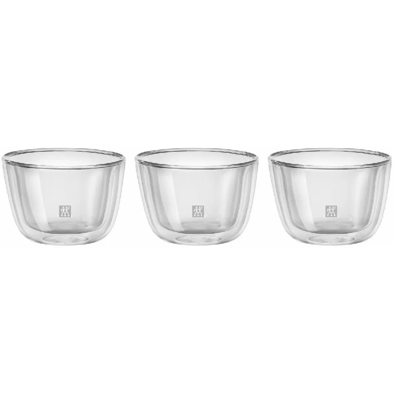 Zwilling Sorrento 3-Piece Borosilicate Glass Double-Wall Glass Bowl Set 1003104