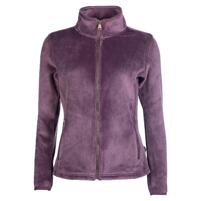 Hkm Ladies Leana Plush Jacket - Dark Lilac