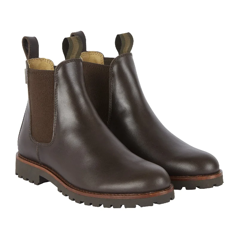 Le Chameau Ladies Chelsea Aventure Cuir Boot - Marron Fonce