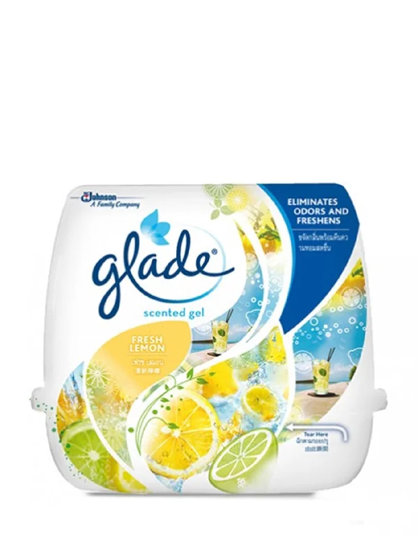 GLADE SCENTED GEL LEMON 180GM