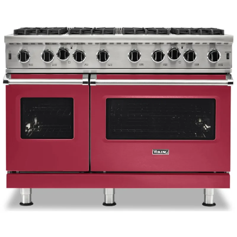 Viking 48-inch Freestanding Gas Range with Gourmet-Glo™ Gas Infrared Broiler VGIC5482-8BVA