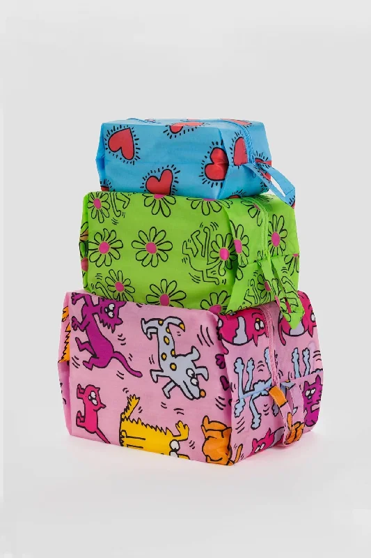 BAGGU 3D Zip Set Keith Haring