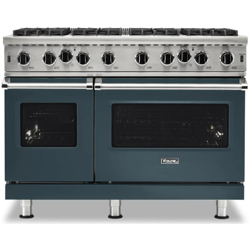 Viking 48-inch Freestanding Gas Range with Gourmet-Glo™ Gas Infrared Broiler VGIC5482-8BSQ