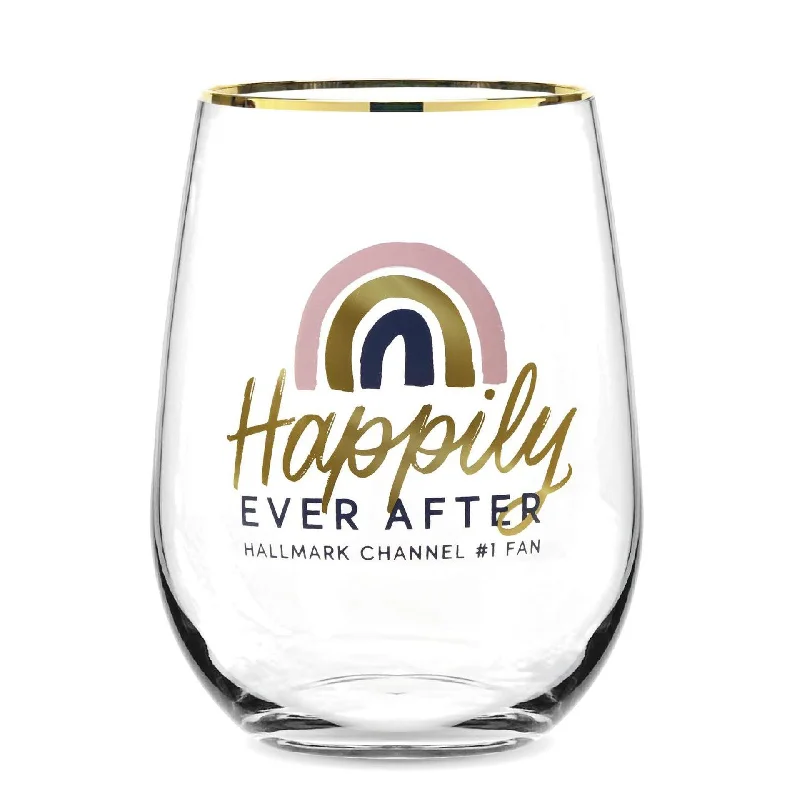 Hallmark : Hallmark Channel Happily Ever After Stemless Wine Glass, 16 oz.