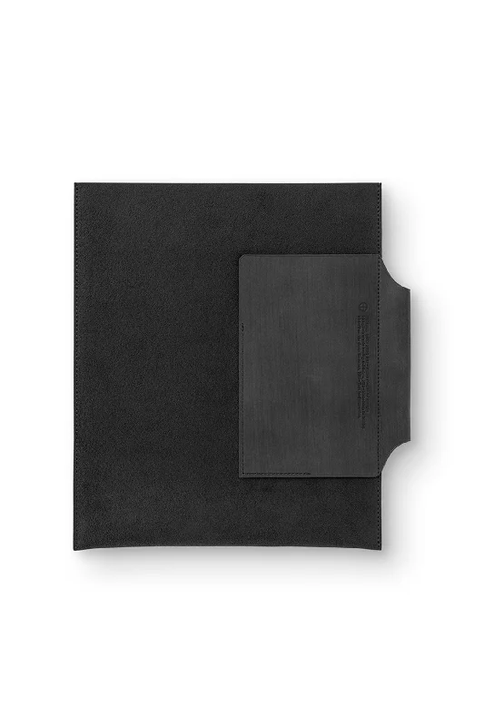 PLOTTER Leather Binder Case A5 Size Black x Black