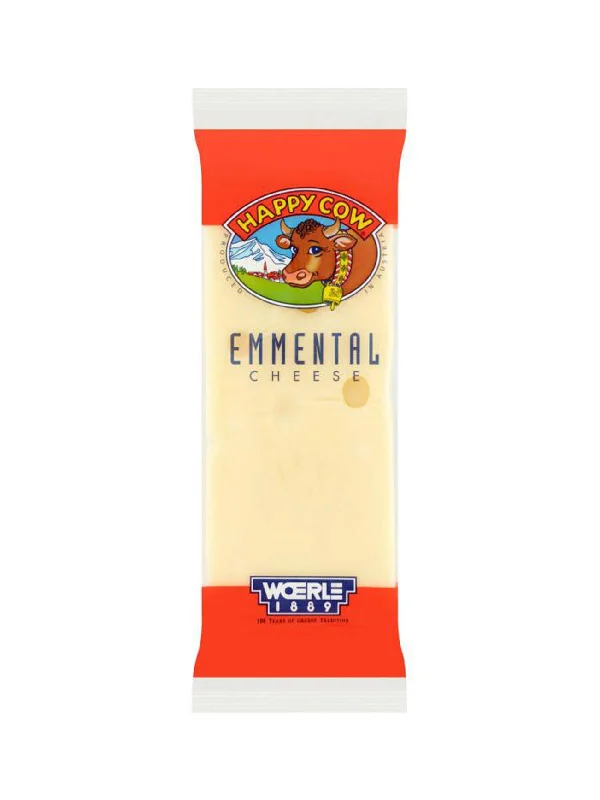 HAPPY COW CHEESE EMMENTAL PKT