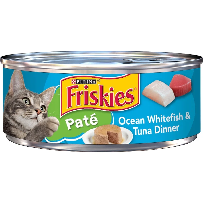 Purina Friskies Cat Wet Food Pate White Fish&Tuna 156g