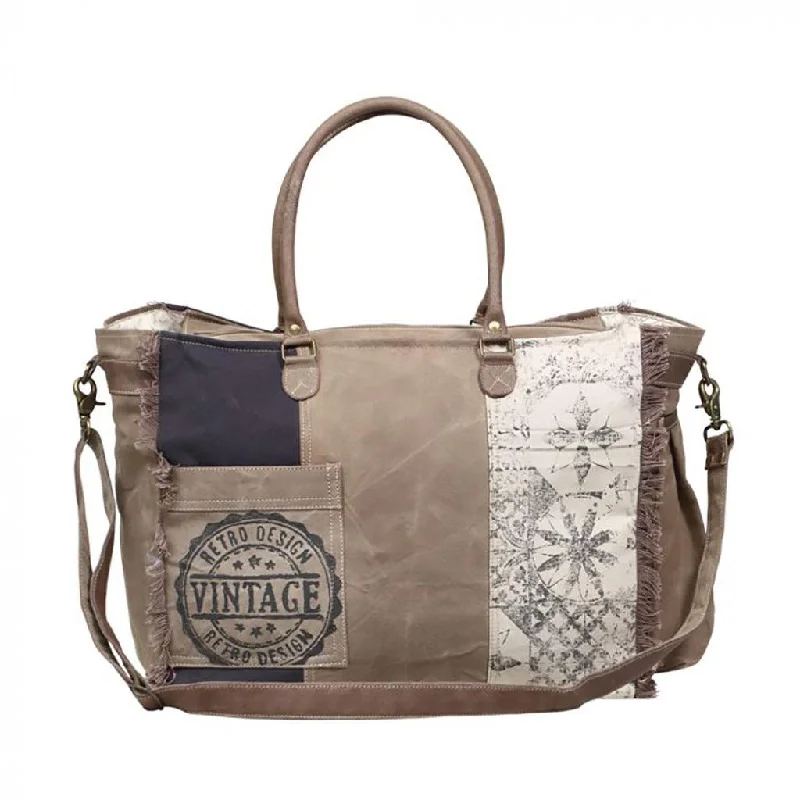 Myra Bag : Retro Print Weekender Bag