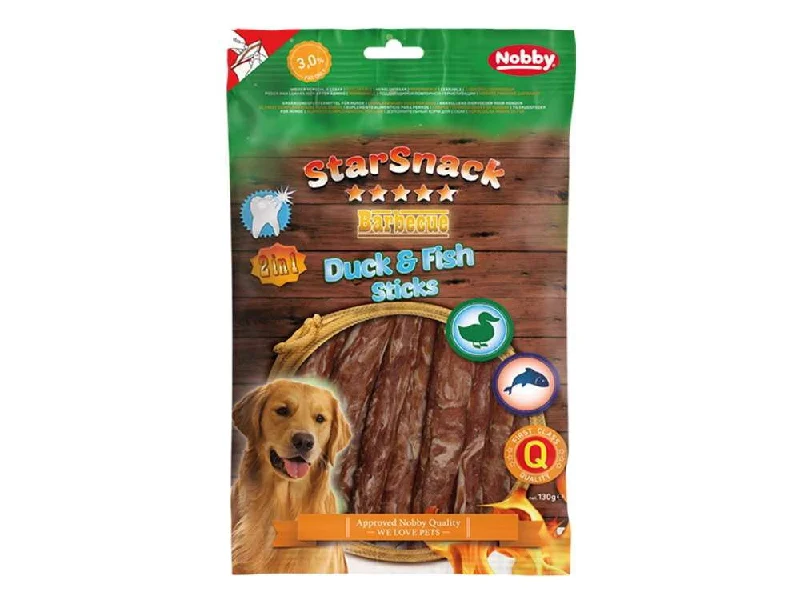 50741 NOBBY StarSnack Barbecue Duck & Fish Stick 130 g, Ø 12 mm, 12,5 cm