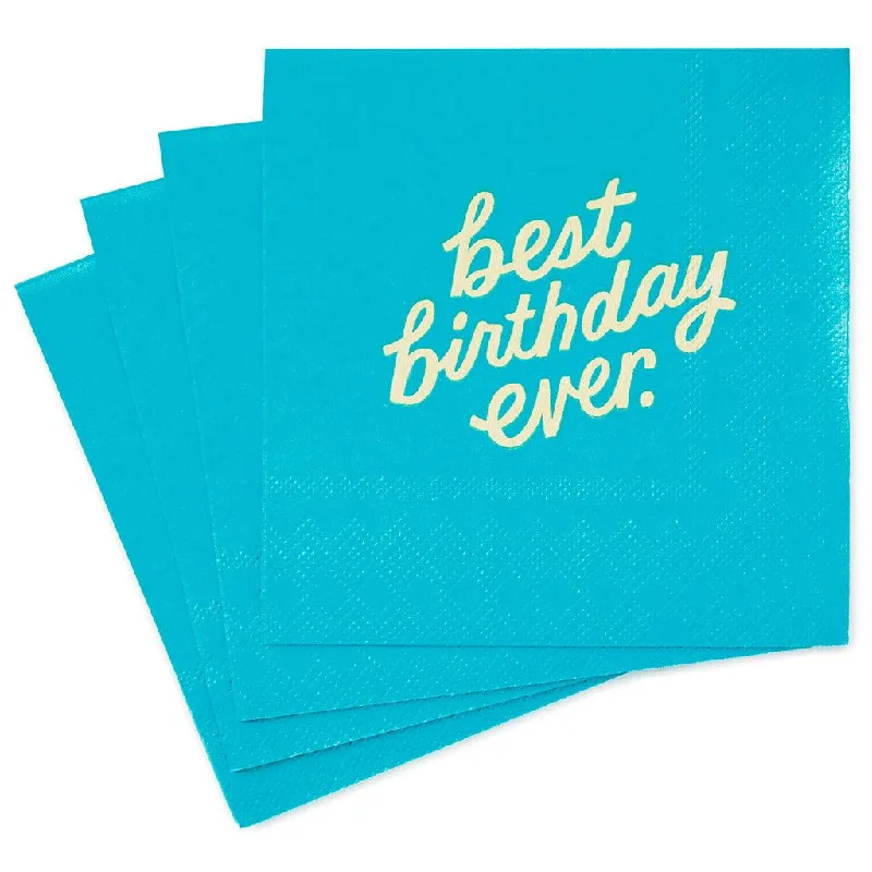 Hallmark : Best Birthday Ever Cocktail Napkins, Pack of 20