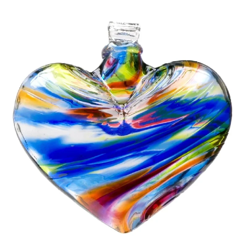 Kitras : Sunny Sky Multi Hearts Glass Ornament