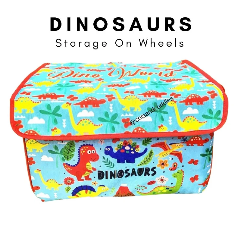 Wheeled Wonderland: Multipurpose Toy Storage Bag (Dino)