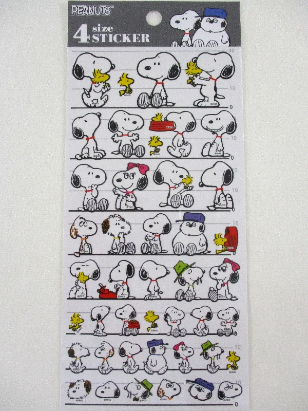 Cute Kawaii Kamio Peanuts Snoopy Sticker Sheet D - for Journal Planner Craft Agenda Scrapbook Stationery Schedule