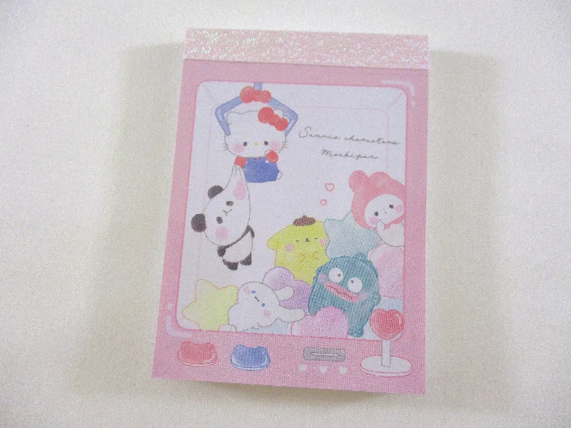 Cute Kawaii Kamio Sanrio Characters Mochipan Panda Arcade Hello Kitty Pochacco Purin Cinnamoroll My Melody Vending Machine Mini Notepad / Memo Pad - Stationery Designer Paper Collection