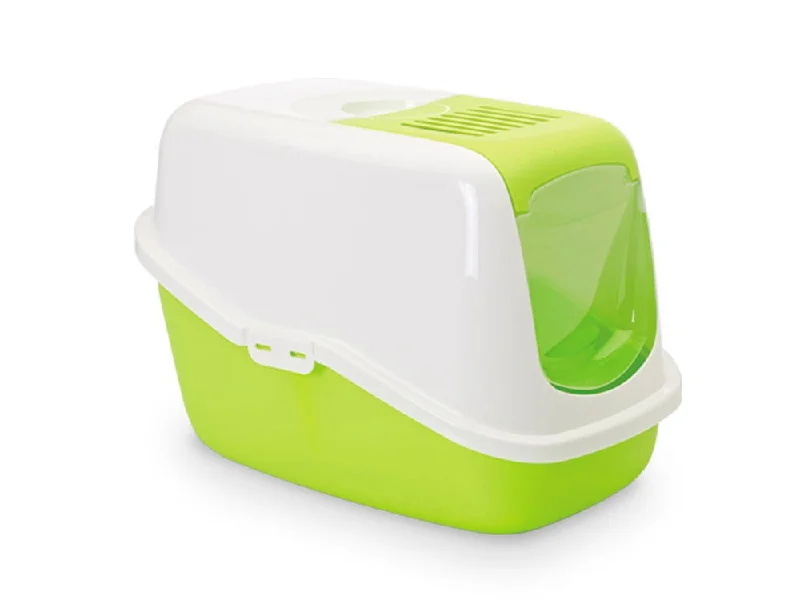 72063 Cat Toilet "NESTOR" light green / white 56 x 39 x 38,5 cm