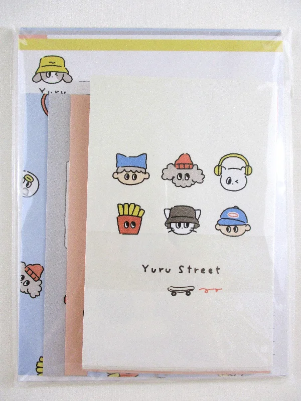 Cute Kawaii Crux Yuru Street Playful Pet Animal Friend Letter Set Pack - Stationery Writing Paper Penpal