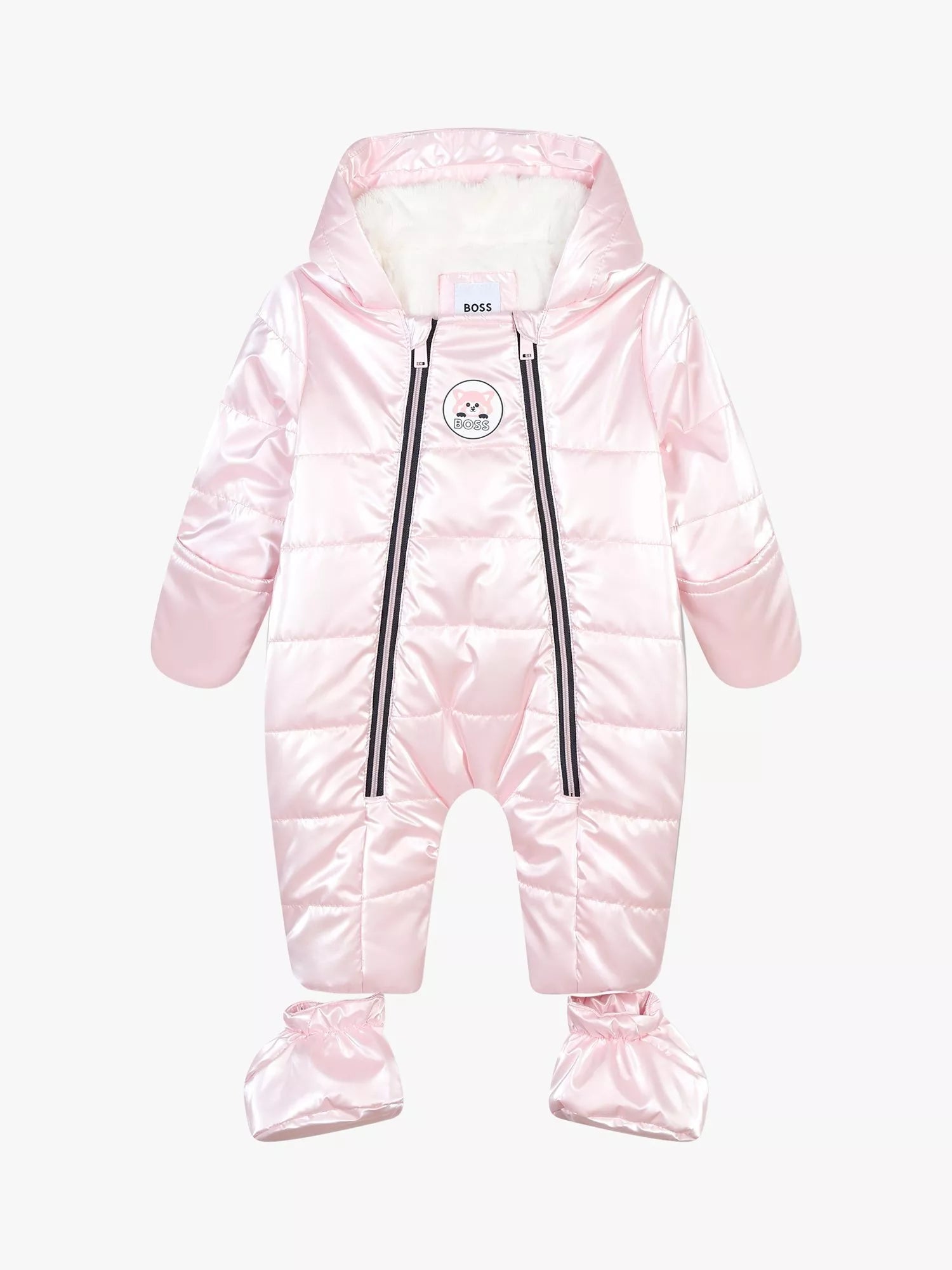 HUGO BOSS Baby Water Repellent Snowsuit, Pink Pale