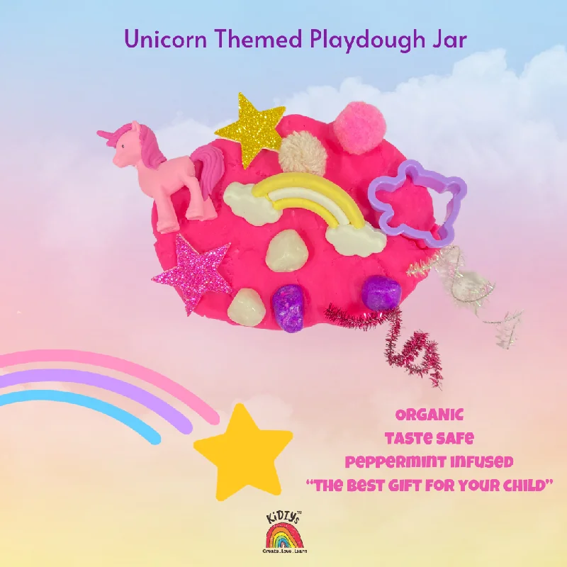 Unicorn Playdough Curiosity Jar