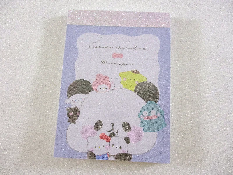 Cute Kawaii Kamio Sanrio Characters Mochipan Panda Hello Kitty Purin Cinnamoroll My Melody Mini Notepad / Memo Pad - Stationery Designer Paper Collection