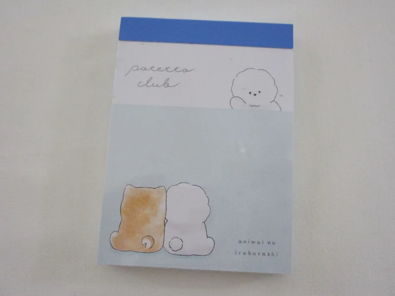 Cute Kawaii Crux Dog Potetto Club Mini Notepad / Memo Pad - Stationery Designer Paper Collection