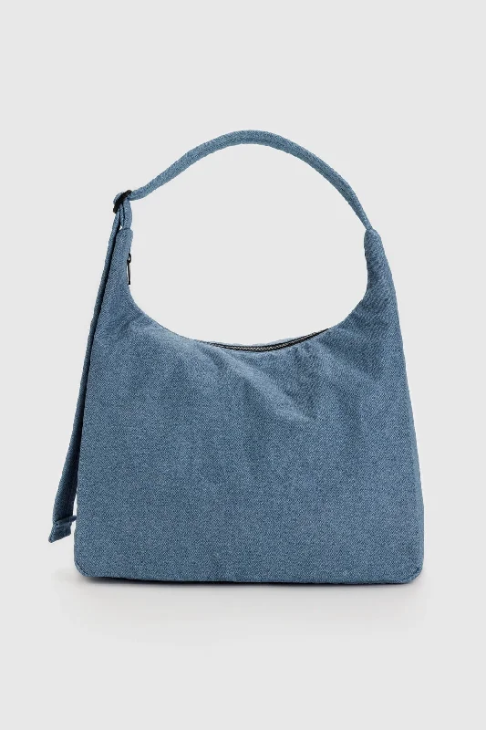 BAGGU Nylon Shoulder Bag Digital Denim