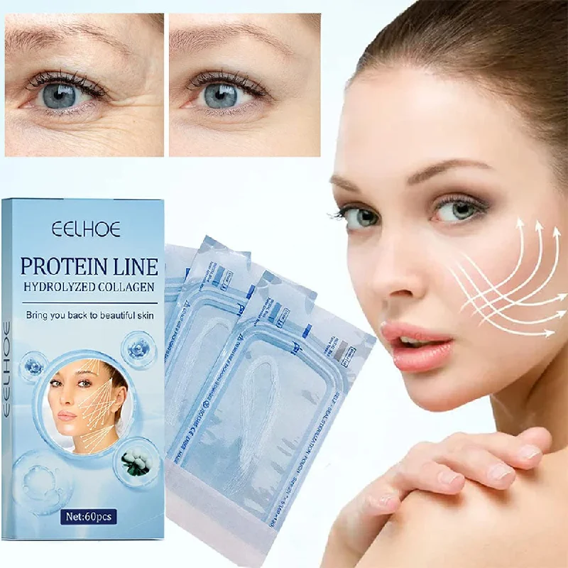 (NET) Collagen Thread Lifting, Active Collagen Facial Silk Thread Lifting Face 5 pcs