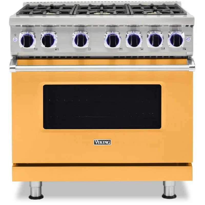 Viking 36-inch Freestanding Gas Range with Elevation™ Burners VGR7362-6BDALP