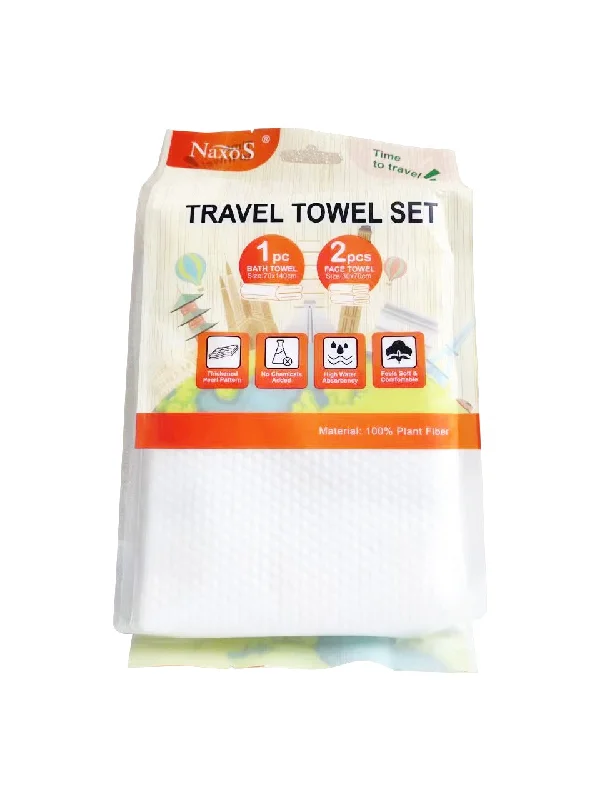 NAXOS Travel Disposable Towel Set (70x140cm+30x70cmx2) (Bundle of 2)