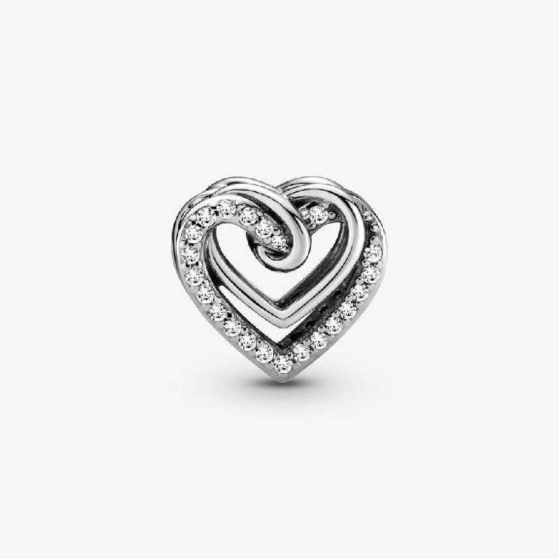 PANDORA : Sparkling Entwined Hearts Charm