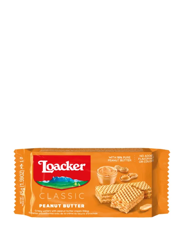 LOACKER CLASSIC PEANUT BUTTER 45G