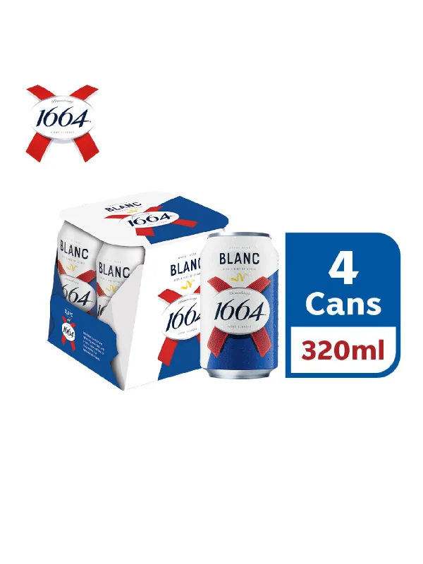 KRONENBOURG 1664 BLANC CAN 4*320ML