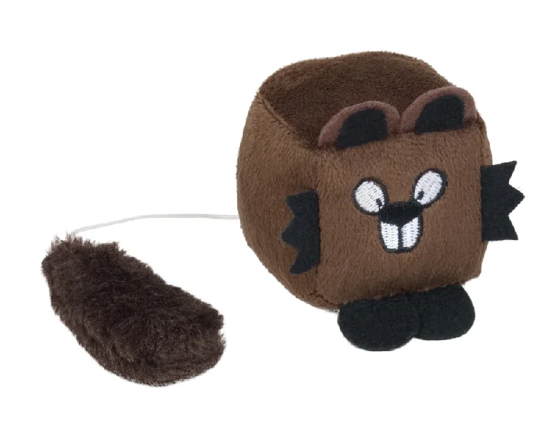 66917 NOBBY Plush dice beaver wind-up  6 cm