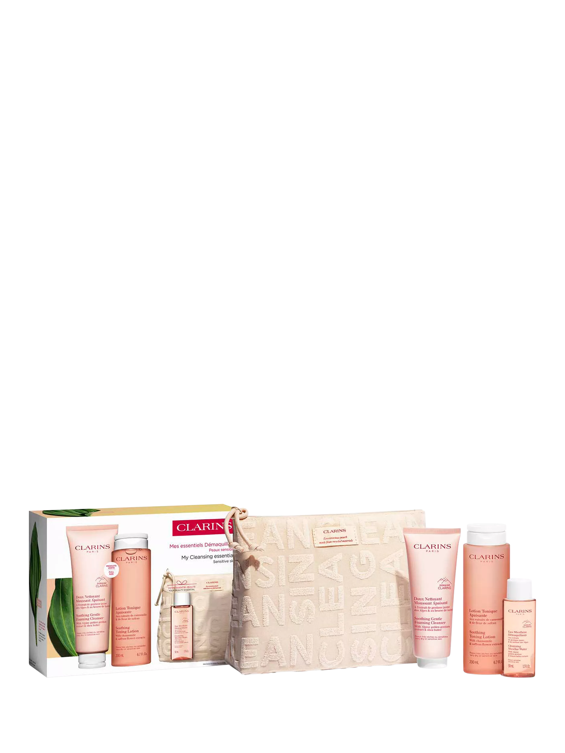 Clarins My Cleansing Essentials Sensitive Skin Skincare Gift Set