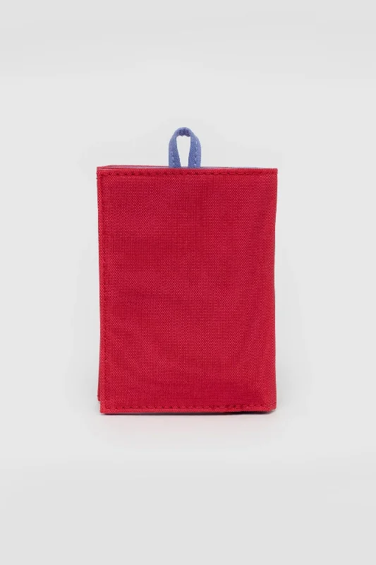 BAGGU Snap Wallet Candy Apple