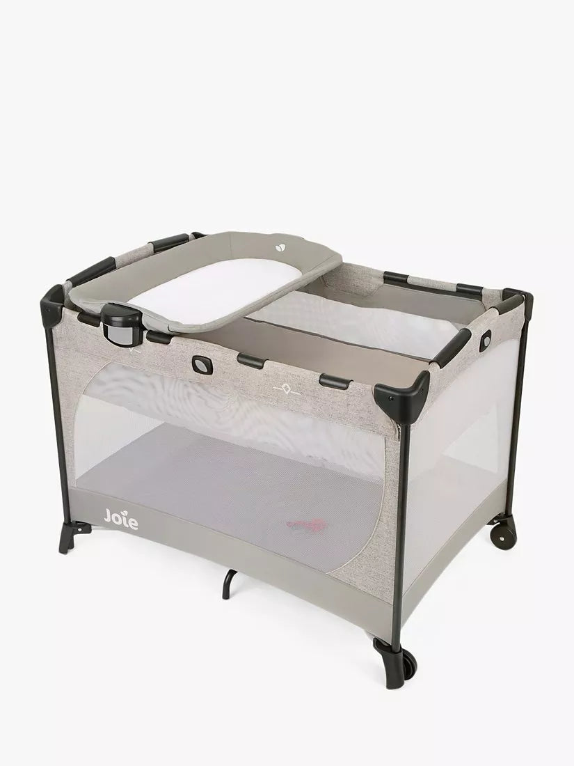 Joie Baby Commuter Travel Cot with Changer, Speckled