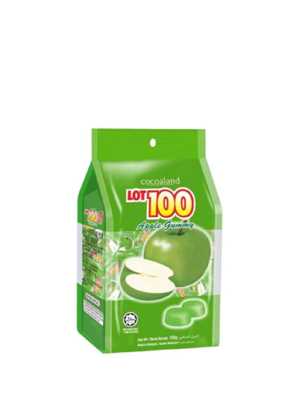 LOT 100 GUMMY APPLE 130G