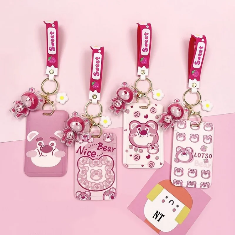 Lotso Bear Card Holder with Keychain: Protecting Student IDs in Style