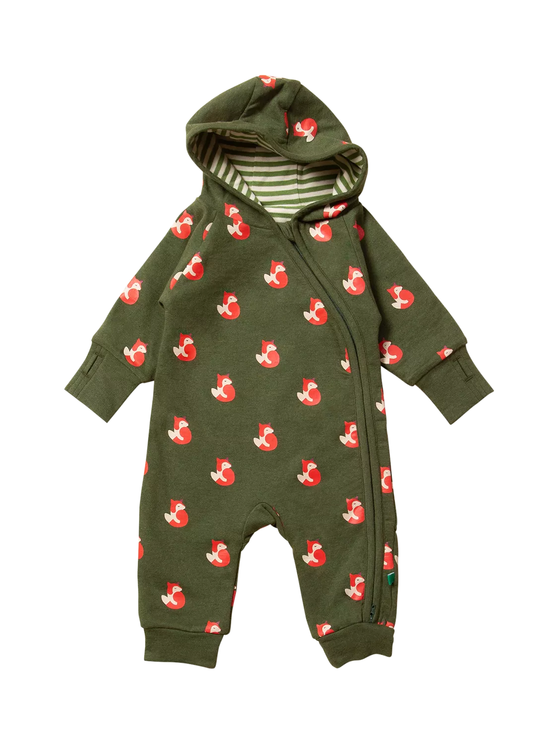 Little Green Radicals Baby Fox Snug as a Bug Suit, Little Fox