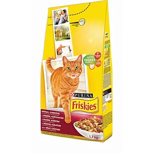 Purina Friskies with Meat, Chicken & Vegetables Dry Food 1.7kg