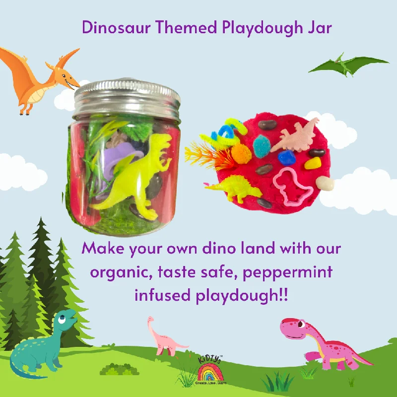 Dinosaur Playdough Curiosity Jar