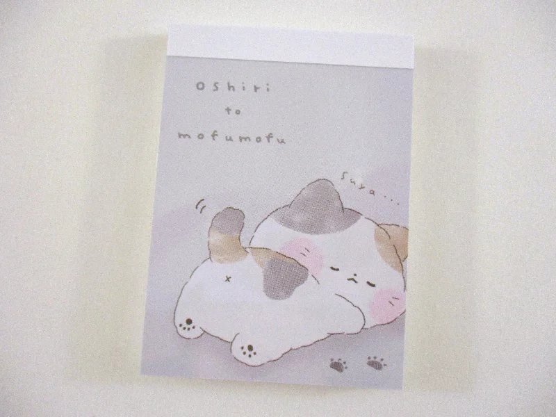 Cute Kawaii Kamio Cat Mofu mofu Kitty Kitten pet Mini Notepad / Memo Pad - Stationery Designer Writing Paper Collection