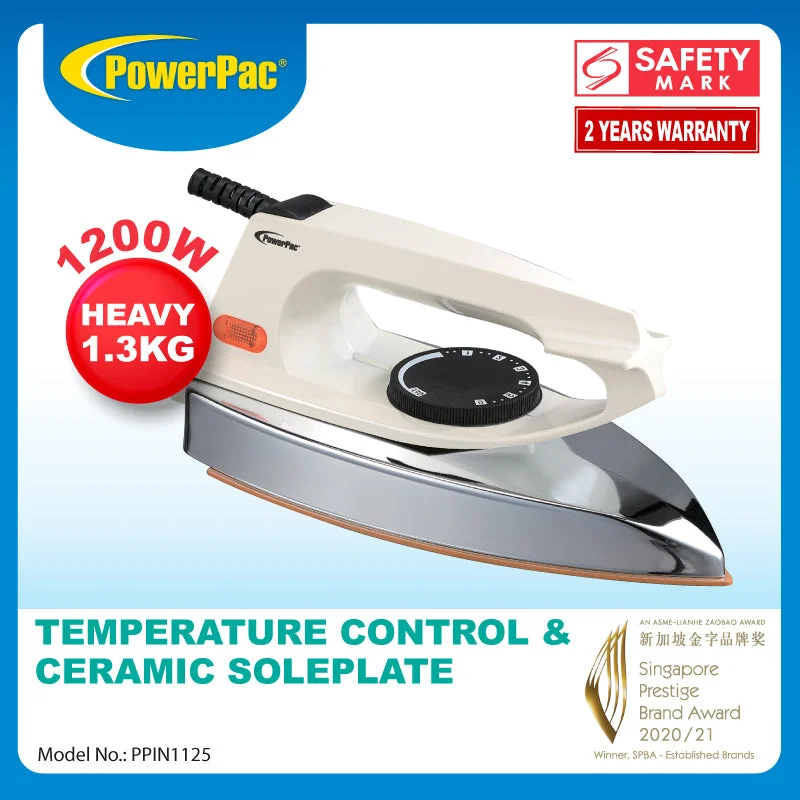 PowerPac Heavy Dry Iron 1.3KG 1200W  PPIN1125