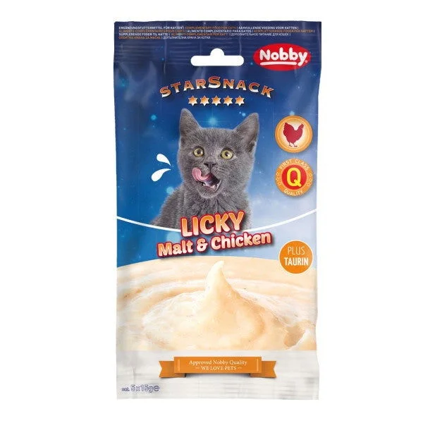 50882 NOBBY Licky Cat Chicken (5 Sachets x15g)