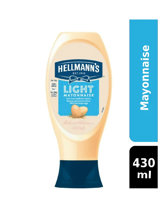 HELLMANN LIGHT MAYONNAISE SQUEEZY 430ML