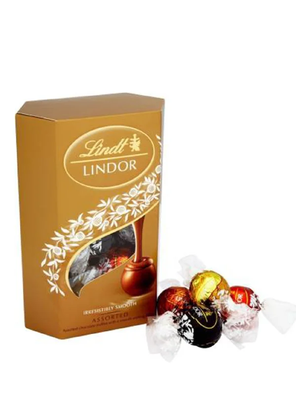 LINDT LINDOR CORNET ASSORTED 200GM