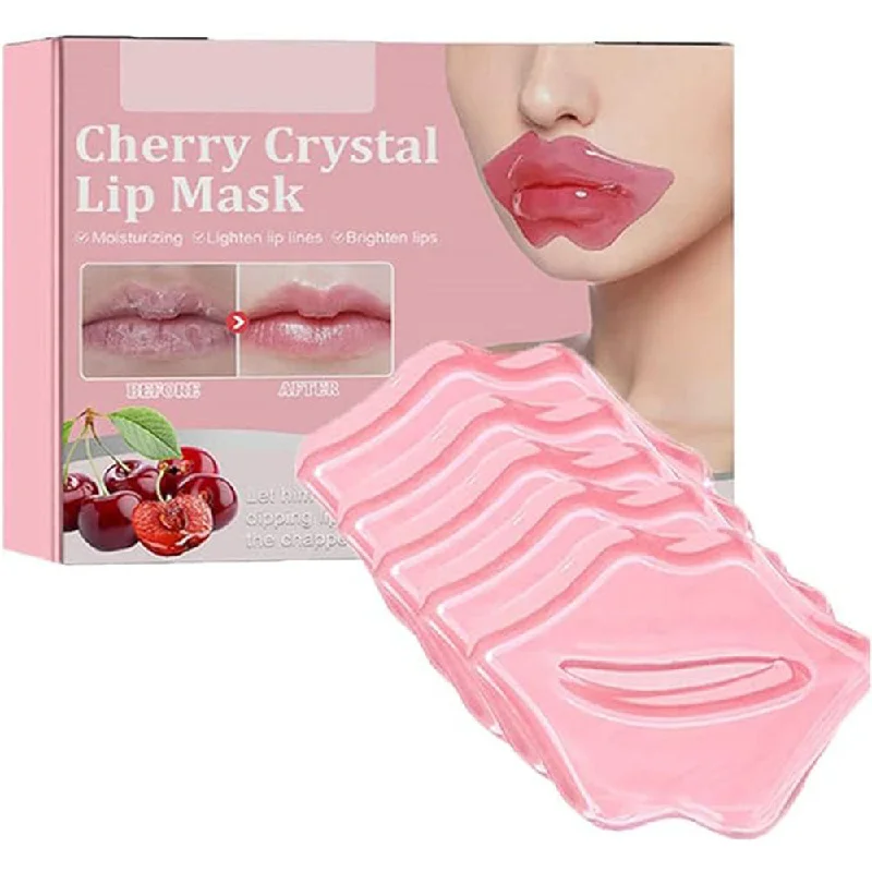 (NET) Eelhoe Cherry Lip Mask 5 Pack Collagen Crystal Gel Lip Care Masks