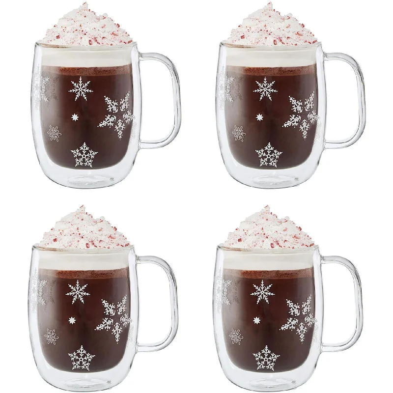 Zwilling Sorrento Plus Snowflake Double-Walled Mug Set - 4-Piece 1019476